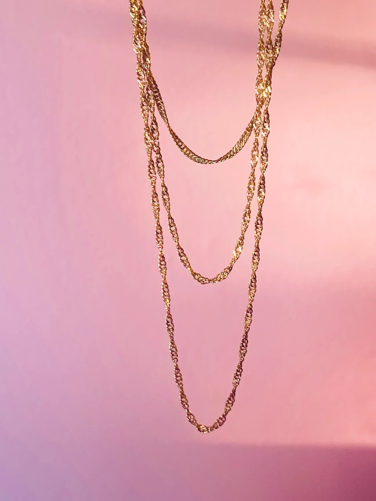 Sparkling Twist Rope Chain
