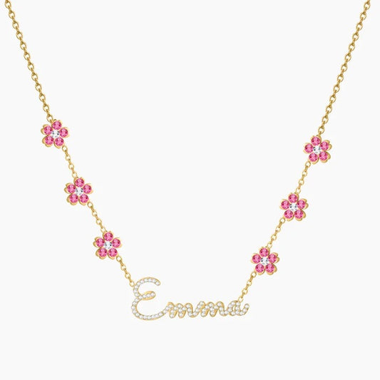 Blooming Name Necklace